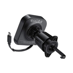 Acefast D32 Fast MagSafe Charger Car Holder With Retractable USB-C Cable