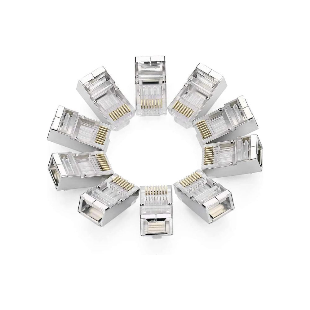 UGREEN 20333 RJ45 Cat6 Shielded Connector Plug (10-Piece Set)