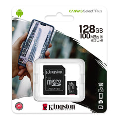 Kingston Canvas Select Plus Micro SD Card (SDXC) + SD Adapter - Pixel Zones