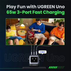 UGREEN Uno Charger 65W (Black) - 25685B