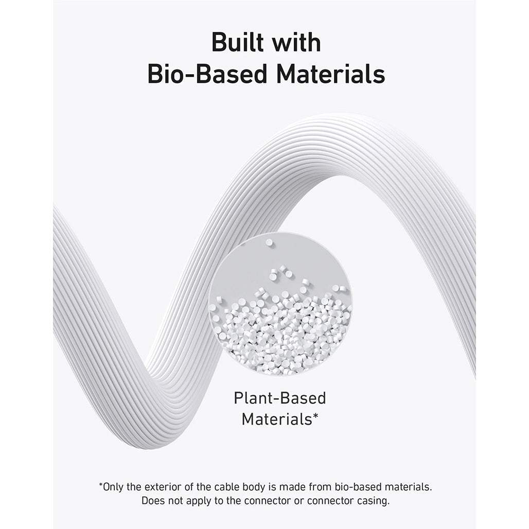 Anker 544 Bio-Based 140W USB-C To USB-C Cable 1m  Durable Eco-Friendly