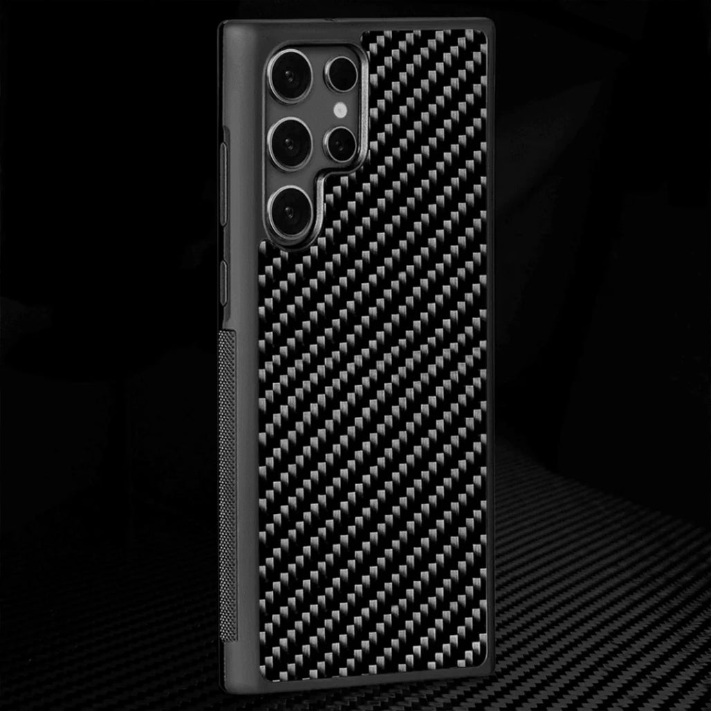Samsung S-Series 3K Twill Carbon Fiber Cover | Real Carbon Fiber Case for S25 Ultra, S24 Ultra & A56 5G