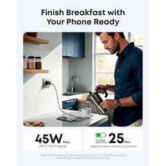 Anker Nano 45W Type-C Charger – Compact Fast Charging GaN USB-C Block