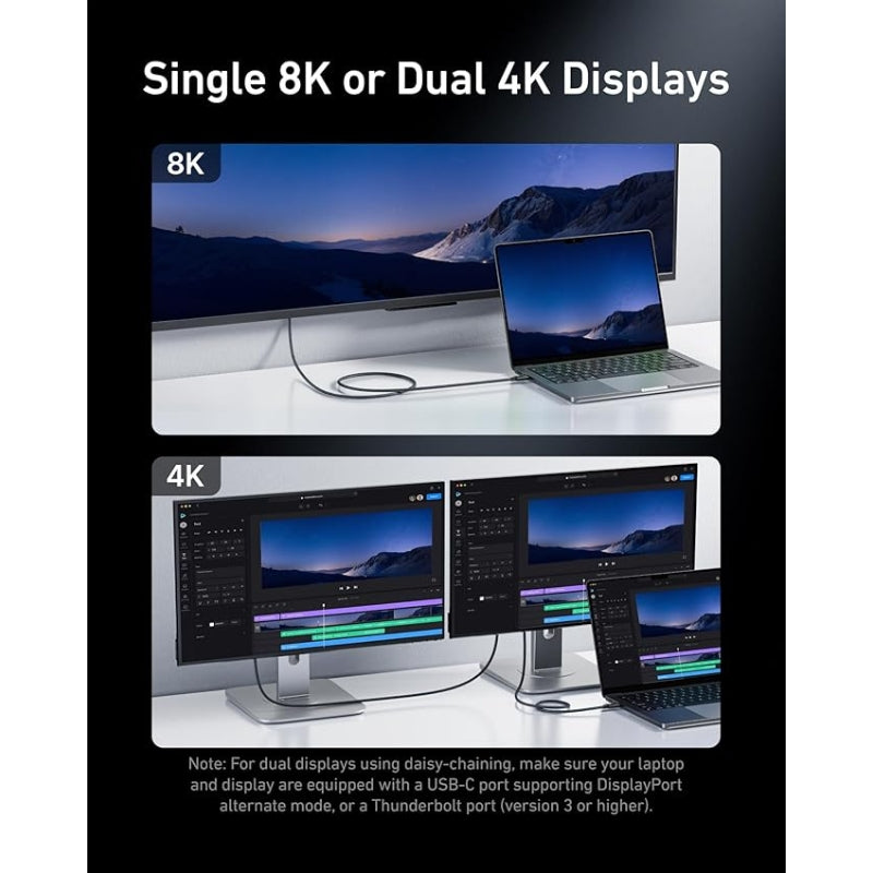 Anker Prime Thunderbolt 4 Cable (1m) – Ultra-Fast Charging & Data Transfer