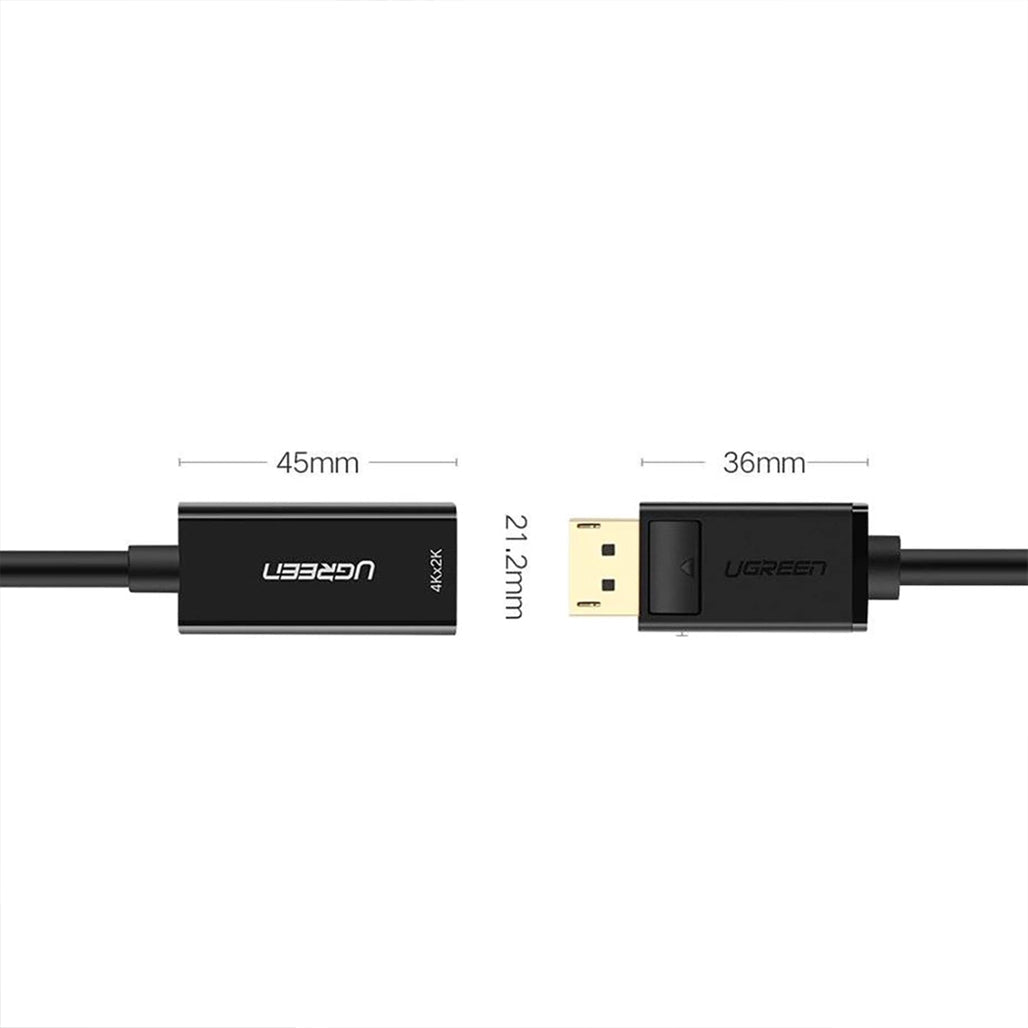 UGREEN DisplayPort to HDMI Adapter Cable – 4K@30Hz, 25cm, Unidirectional