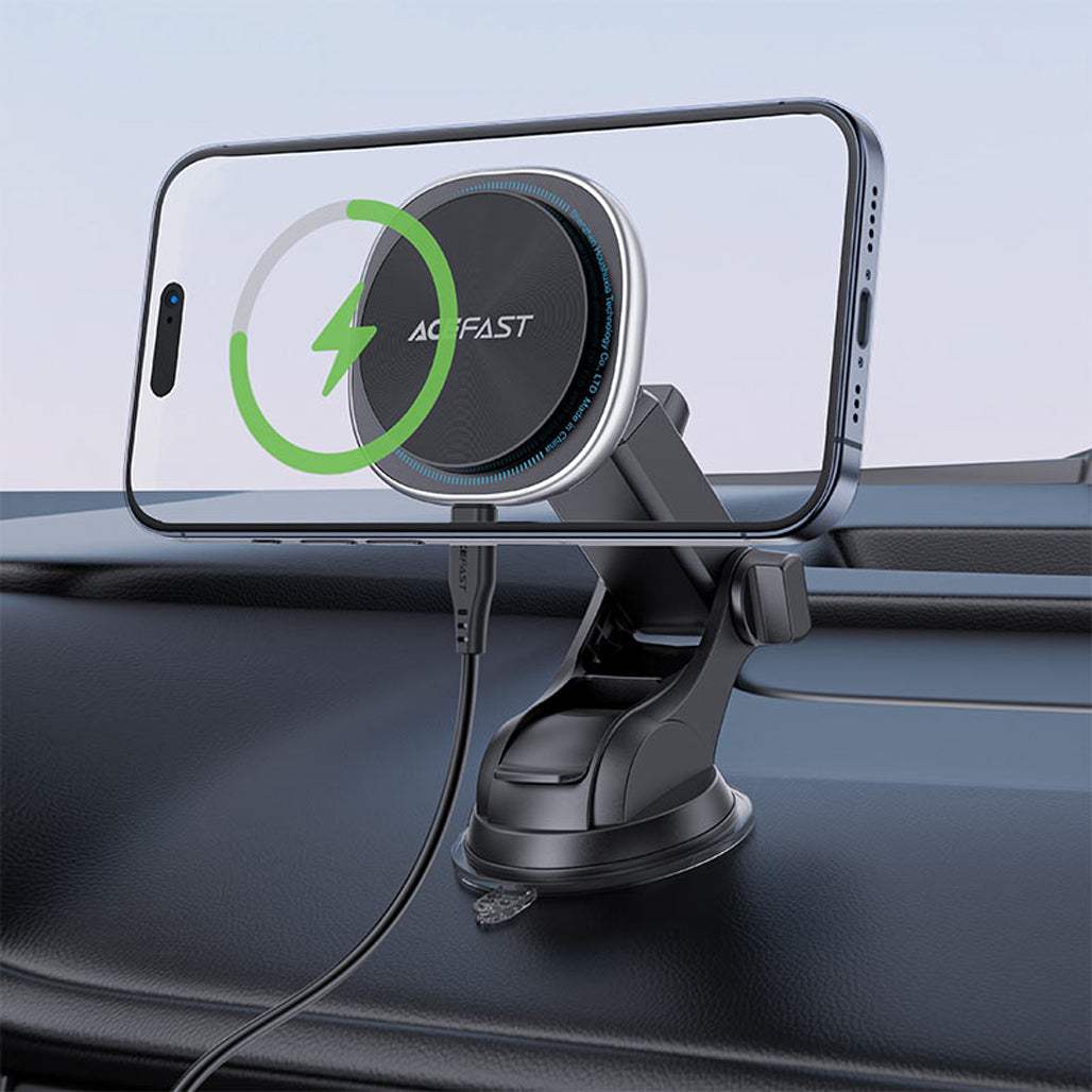 Acefast D42 MagSafe Fast Wireless Charger and Holder for Dashboard
