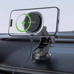Acefast D42 MagSafe Fast Wireless Charger and Holder for Dashboard