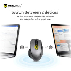 Micropack MP-752W Speedy Pro Dual Receivers Wireless Mouse - Pixel Zones