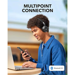 Anker H30i On-Ear Headphones 70-Hour Battery Life 40mm Oversized Drivers Bluetooth 5.3 Ultra-Lightweight Design