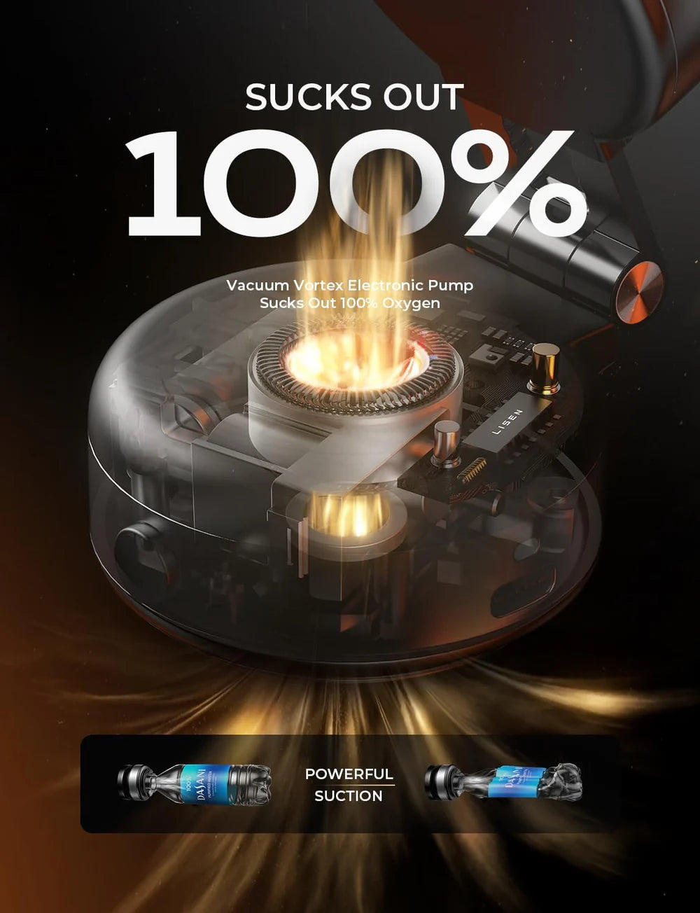 Lisen A604 Electric Suction Cup Phone Mount