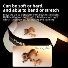 INKEE Gold Crow GC12 / GC20 Bi-Color LED Video Light – 2700K–6500K, CRI 95+, Waterproof IP66, Flexible Design, Built-In Battery