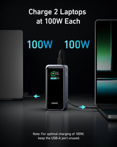 Anker Prime Power Bank (20K, 200W) – 200W Total Output, Dual USB-C Ports