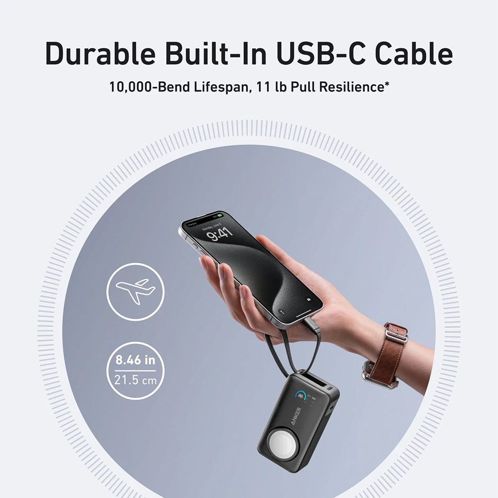 Anker MagGo Power Bank 10K 35W for Apple Watch – Fast, Certified Charging