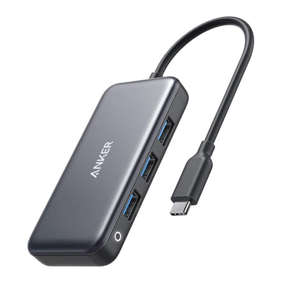 Anker Premium USB C Hub, 4-in-1 USB C Adapter, with 60W Power Delivery, 3 USB 3.0 Ports - Pixel Zones