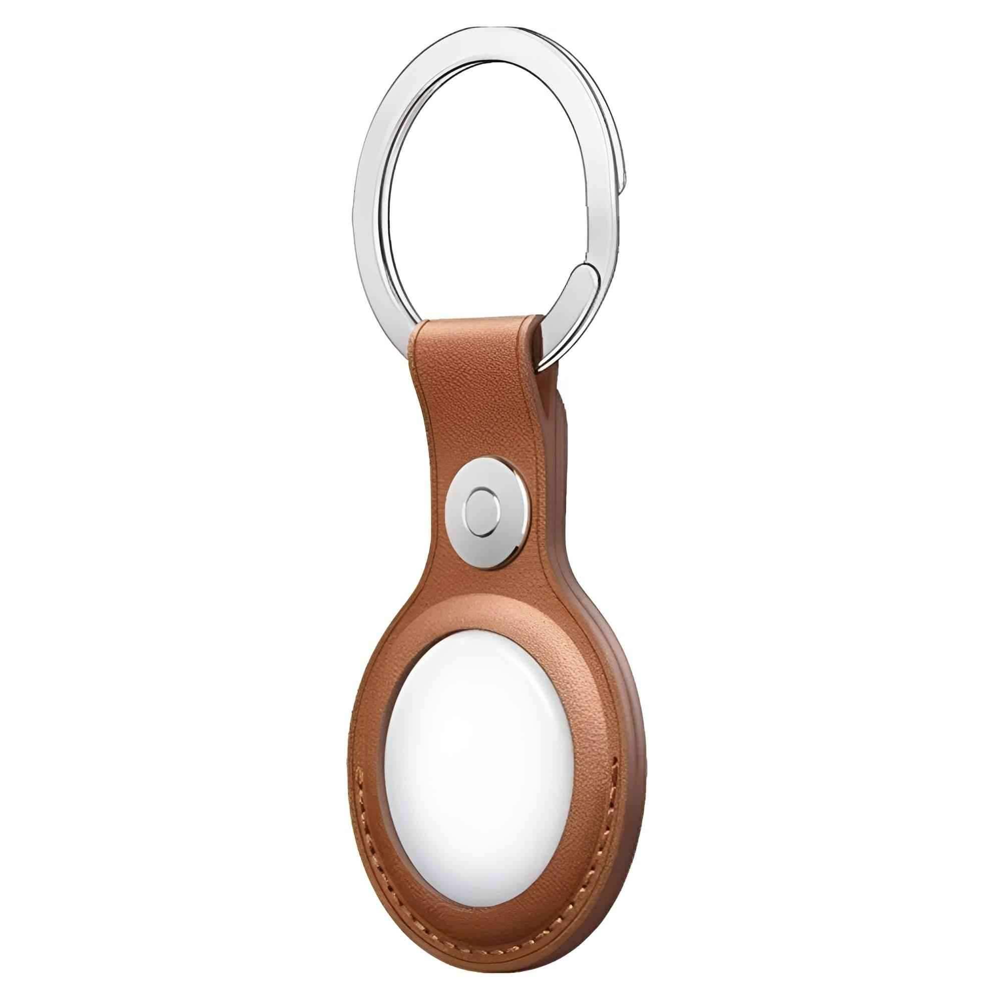 Apple AirTag Leather Key Ring - Pixel Zones