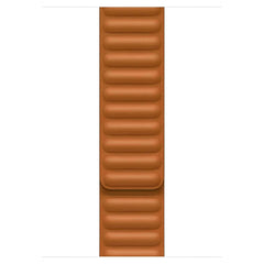 Apple Watch Band Leather Link 45mm Golden Brown S/M - Pixel Zones