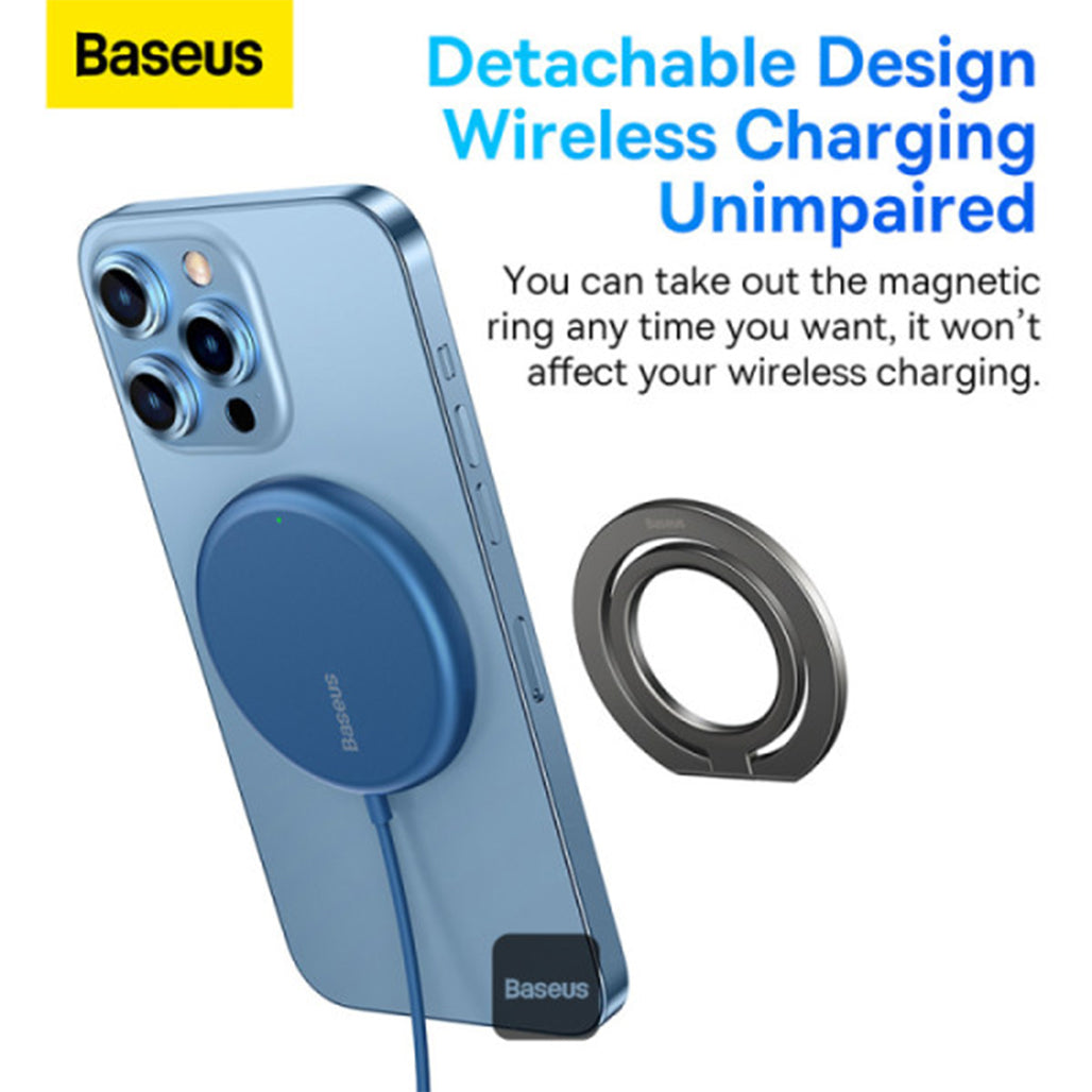 Baseus Halo Series Foldable Metal Ring Stand | 360° Rotating Magnetic Phone Holder