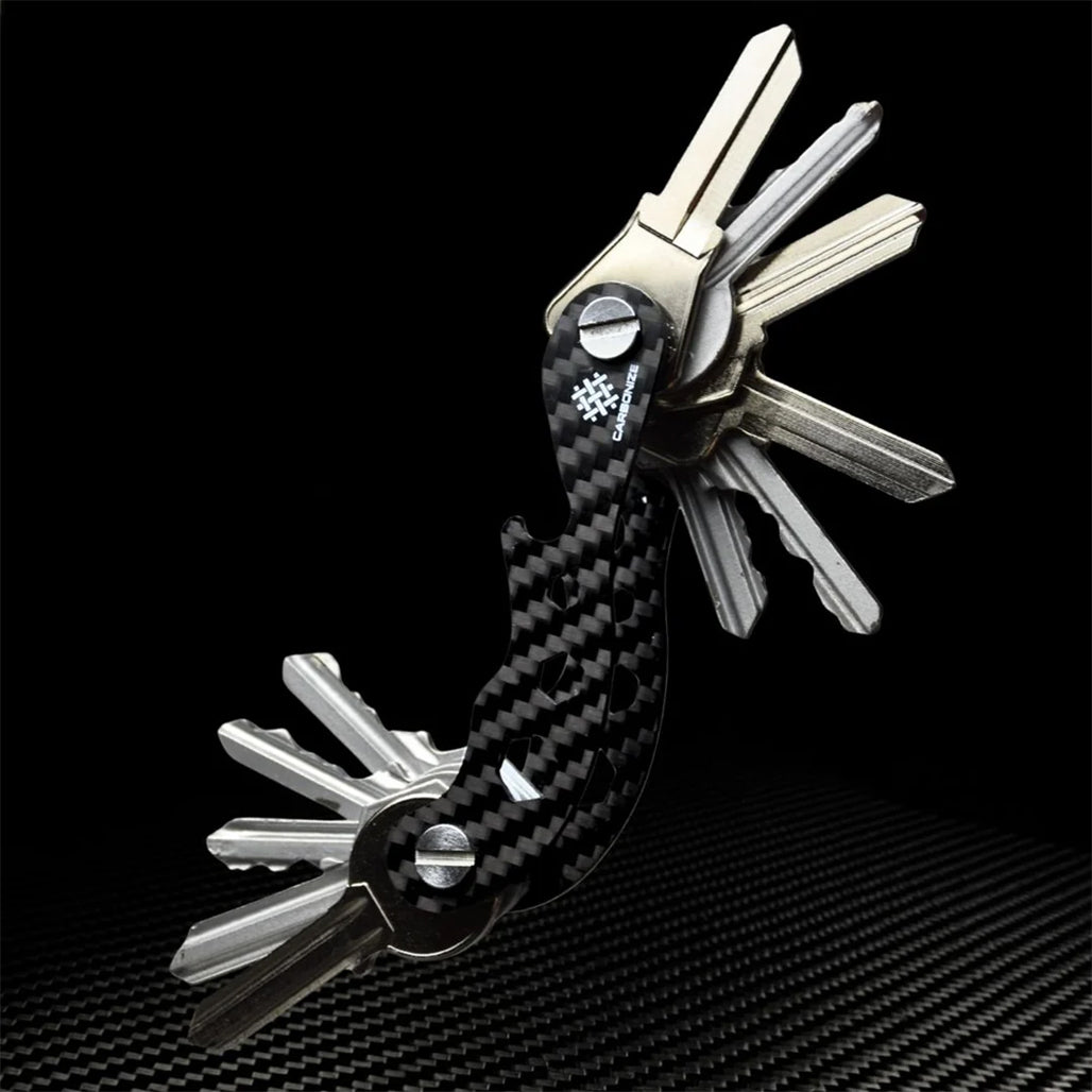 Carbonize PRO Carbon Fiber Key Organizer – Sleek, Modular, and Multi-Functional for 1–18 Keys
