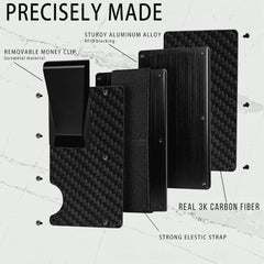Carbonize 3K Twill Carbon Fiber Wallet – Slim, RFID-Protected, With Card & Bill Capacity