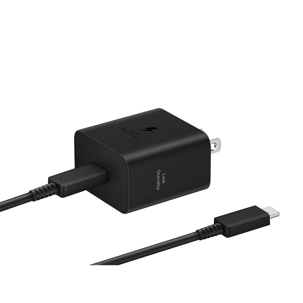 Samsung 45W Super Fast Charging PD Power Adapter with 5A USB-C Cable – Black | EP-T4511NBEGWW
