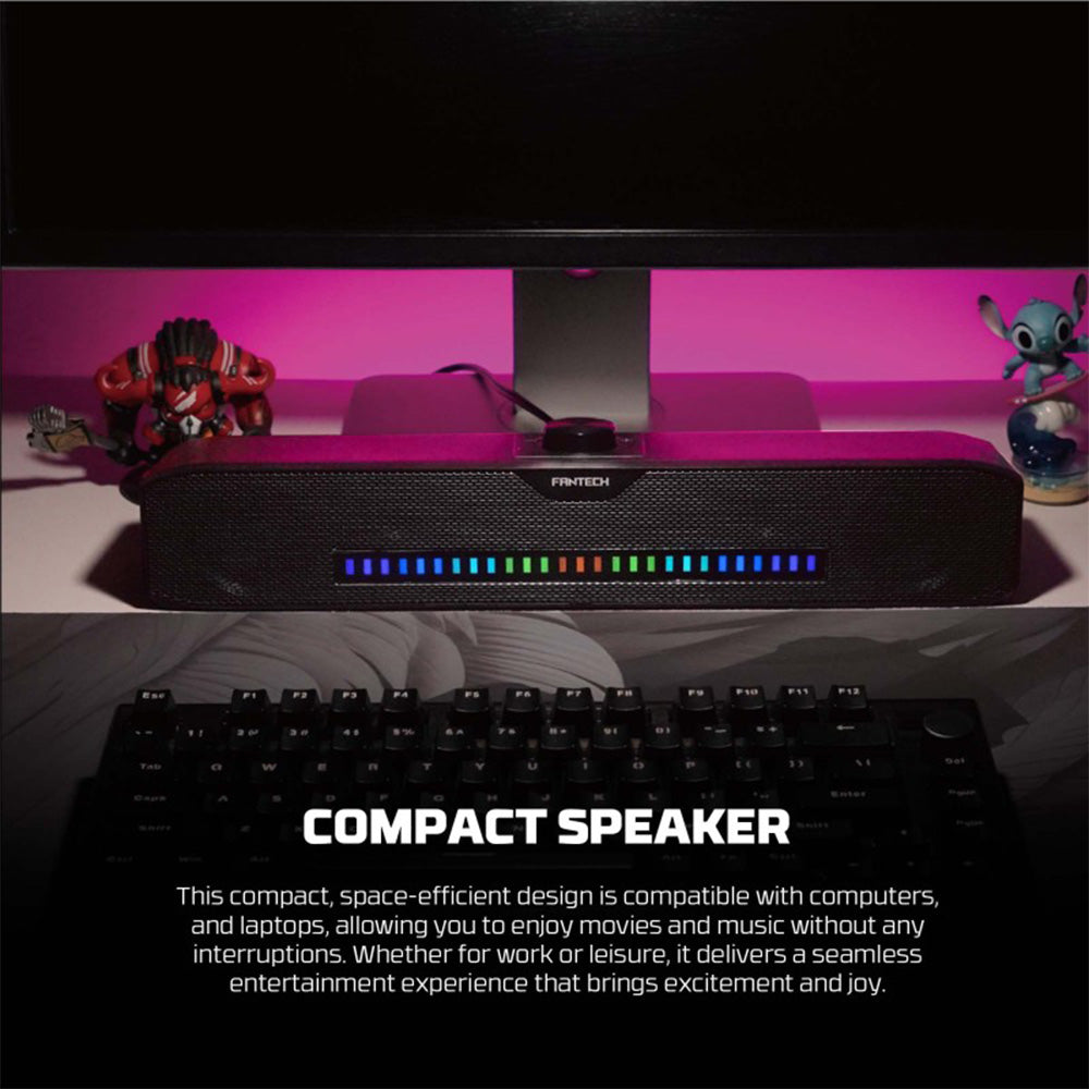 Fantech GS303 Groove Bar Dual Mode Gaming Speaker – RGB Lighting & Bluetooth 5.3