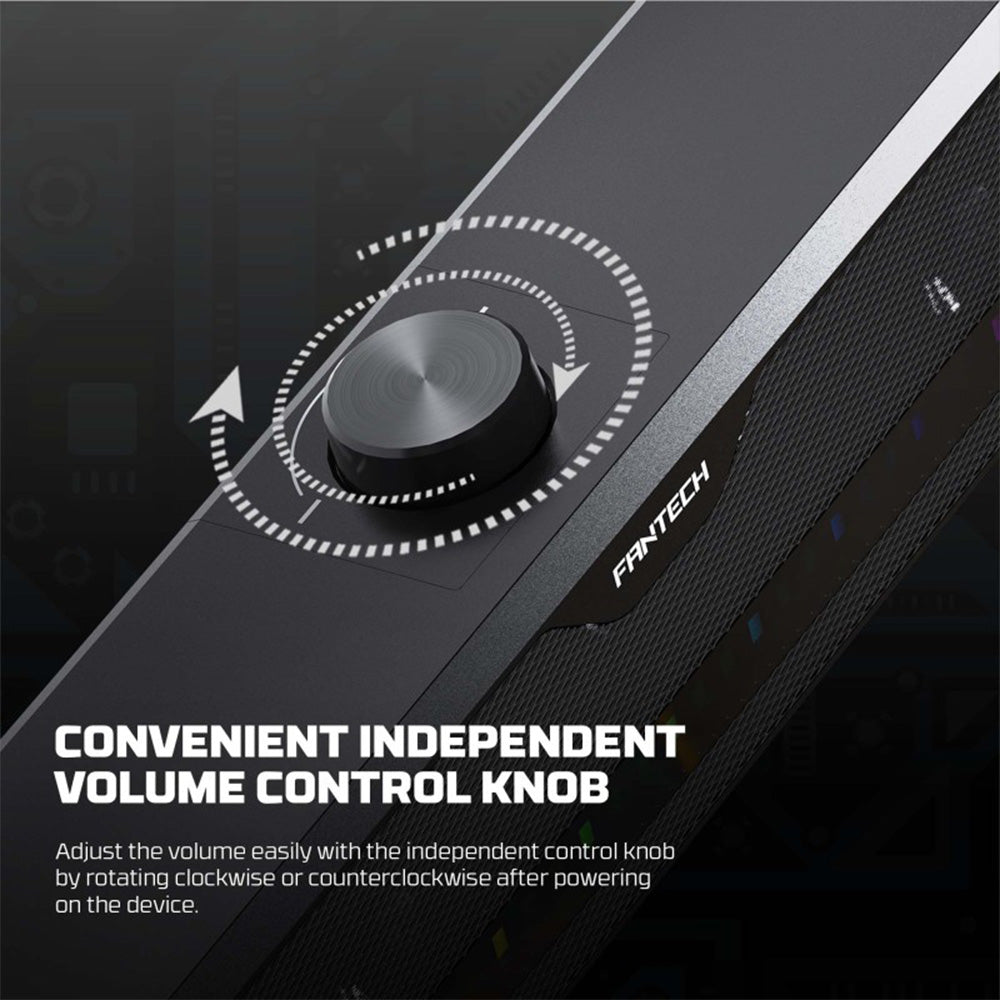 Fantech GS303 Groove Bar Dual Mode Gaming Speaker – RGB Lighting & Bluetooth 5.3