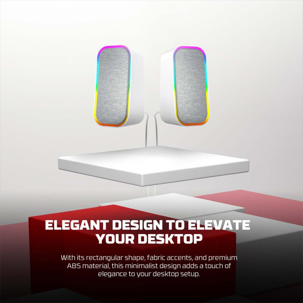 Fantech GS304 Groove Dual Mode RGB Speaker – Wired & Bluetooth 5.3 Desktop Audio