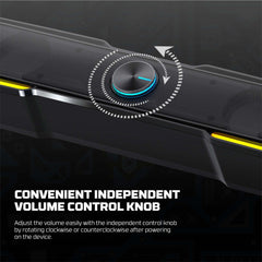 Fantech GS305 Bluetooth 5.3 Soundbar Gaming Speaker – RGB Lighting & Deep Bass