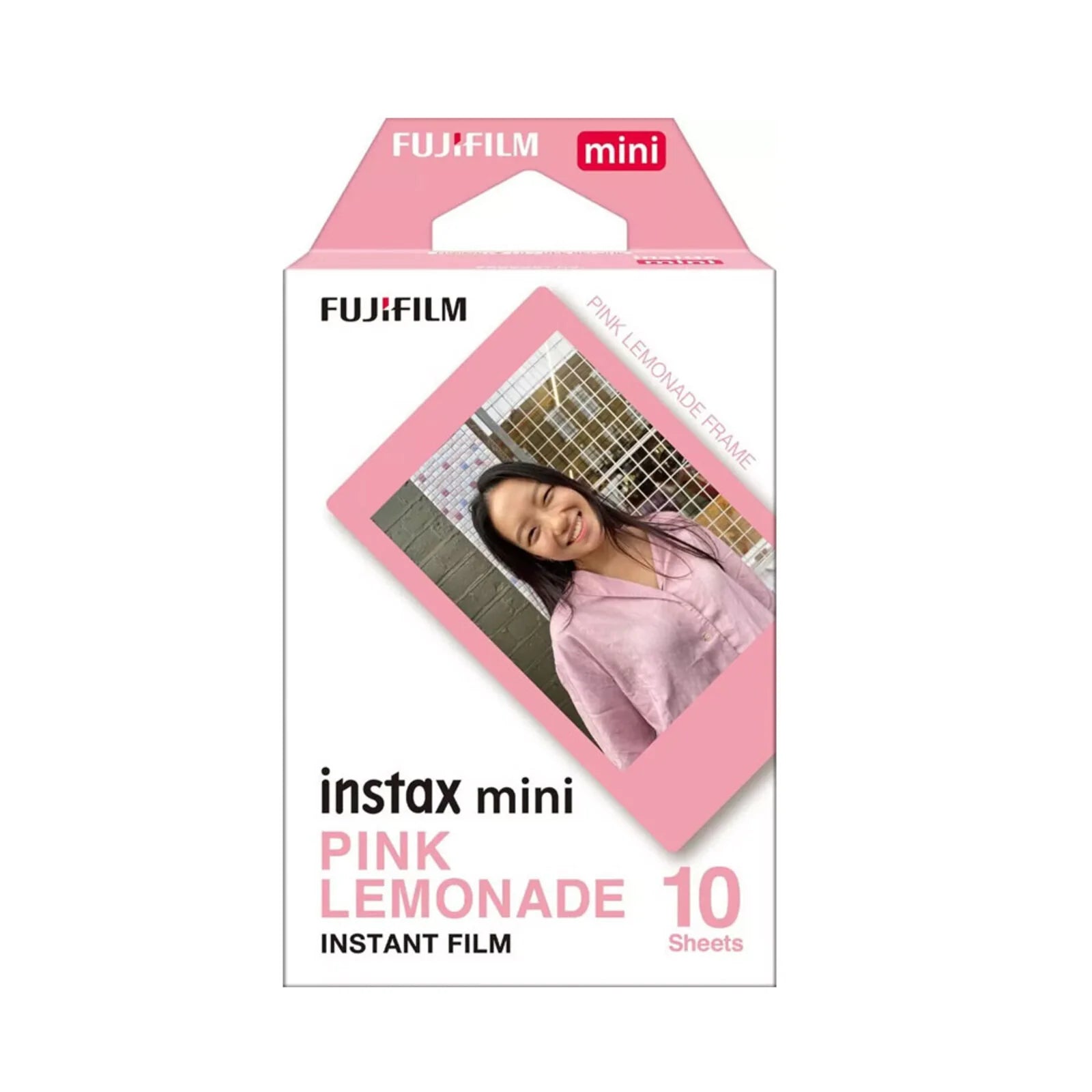 Instax Mini Pink Lemonade Film – Instant Film with Pastel Pink Frames