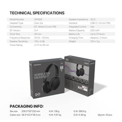 Fantech WH02s GO AIR Wireless Bluetooth Headphones with ENC Microphone