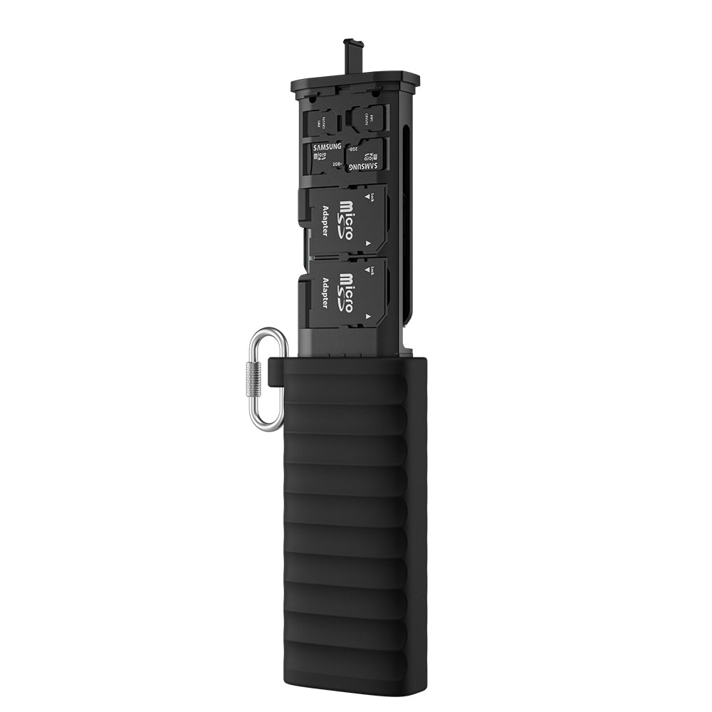 Telesin Multifunctional Card Reader – USB-C, 312MB/s High-Speed Transfer, IP54 Protection, Storage for SD, TF & Nano SIM Cards – S6-MCR-01