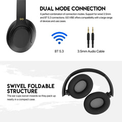 Fantech Go Vibe WH05 Wireless Headphone Blue - Pixel Zones