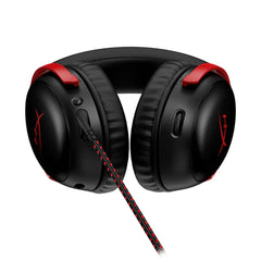 HyperX Cloud III Wired Gaming Headset – Black/Red | 53mm Drivers, DTS Spatial Audio, Noise-Canceling Mic