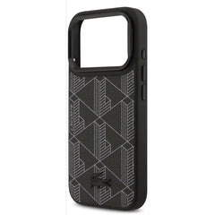 Lacoste MagSafe PU Leather Case with Nomogramme Logo & Camera Stand for iPhone 17 Pro / Pro Max