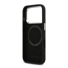 Lacoste MagSafe Silicone Case with Metal Logo – iPhone 17 Pro/Pro Max - Black