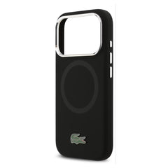 Lacoste MagSafe Silicone Case with Metal Logo – iPhone 17 Pro/Pro Max - Black