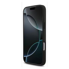 Lacoste MagSafe PU Leather Hard Case with Bliss Design for iPhone 17 Pro Max - Black