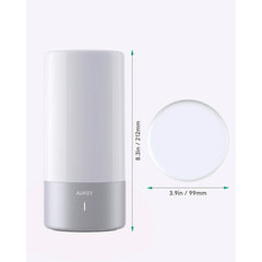 Aukey Touch Sensor Table Lamp with RGB Color Changing & Dimmable Warm White Light