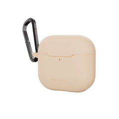 Mageasy Skin AirPods 4 Case – Soft-Touch TPU Protective Cover with Shock Absorption & Carabiner