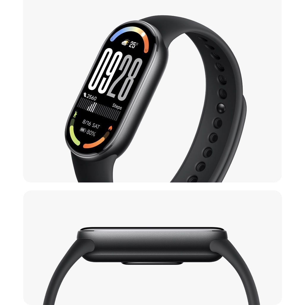 Xiaomi Smart Band 10 - Black – AMOLED Fitness Tracker with 150+ Sports Modes & 21-Day Battery