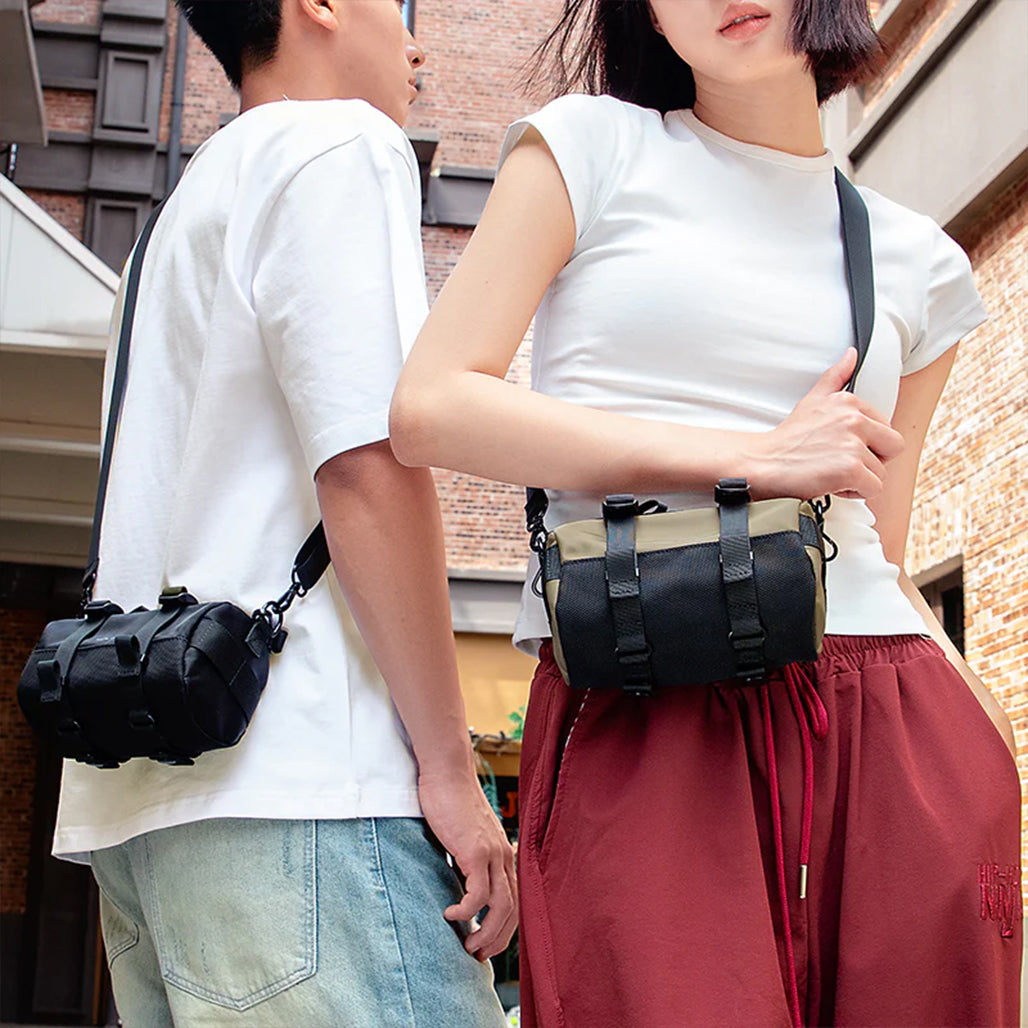 Mark Ryden MotoBarrel – Cylinder Crossbody Bag with Strap for Fashion-Forward Individuals