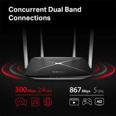 Mercusys AC12 AC1200 Dual-Band Router – Fast Wi‑Fi & Gigabit