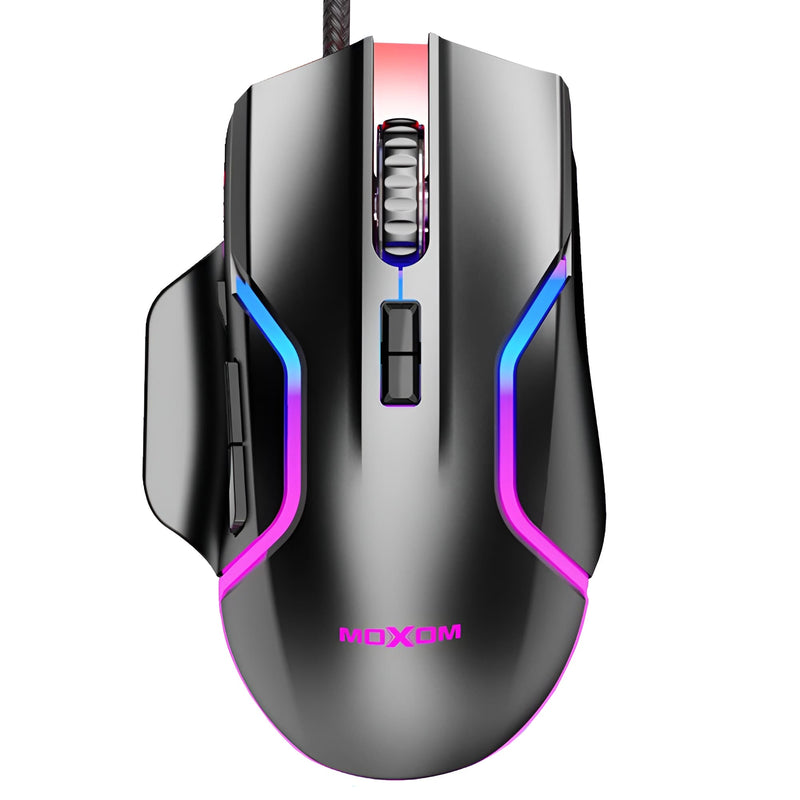 Moxom MX-MS12 RGB Gaming Wired Mouse - Pixel Zones
