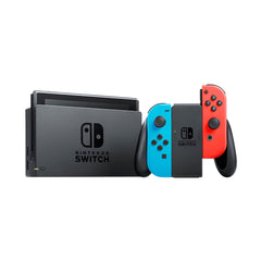 Nintendo Switch with Neon Blue and Neon Red Joy‑Con - Pixel Zones