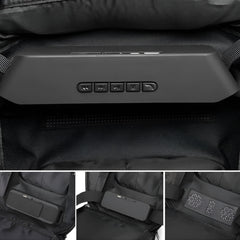 OZUKO 9205 15.6" Hard Shell Laptop Backpack With Speaker