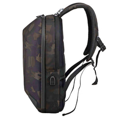 OZUKO 9205 15.6" Hard Shell Laptop Backpack With Speaker - Pixel Zones