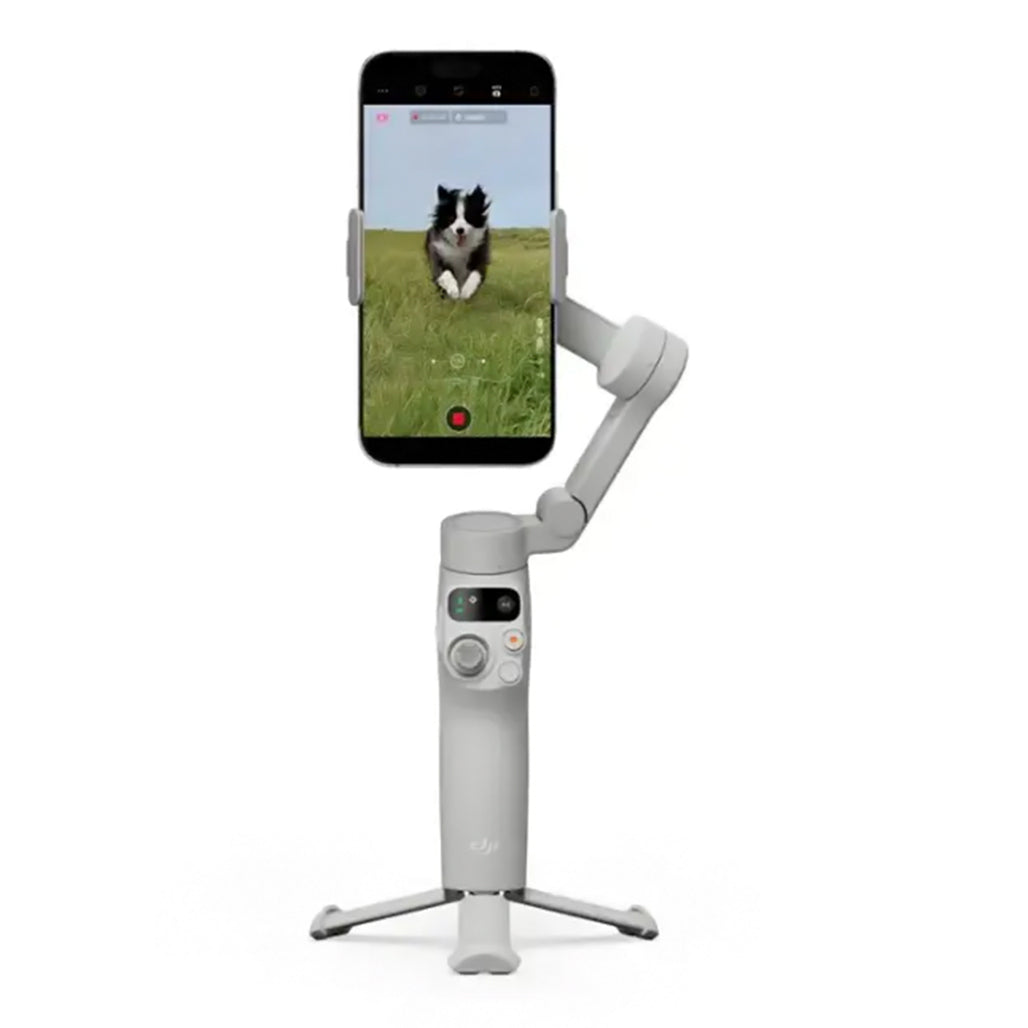 DJI Osmo Mobile 7 – 3-Axis Gimbal Stabilizer with Intelligent Tracking, Built-In Tripod, AI Editing, and 10-Hour Battery Life
