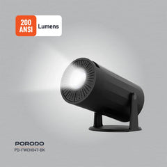 Porodo Gaming Projector with Controllers - Black