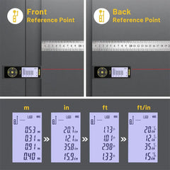POPOMAN A8 Pro Laser Measure – 60m, Type-C, High Precision