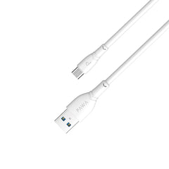 Pawa 4A Data & Quick Charging Micro USB Cable (2M / 4FT, White) — Fast Charge & High-Speed Data Transfer